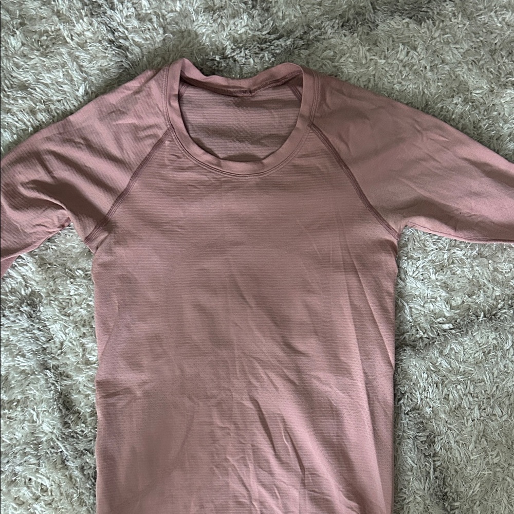 lululemon athletica Dusty Rose Long Sleeve Top